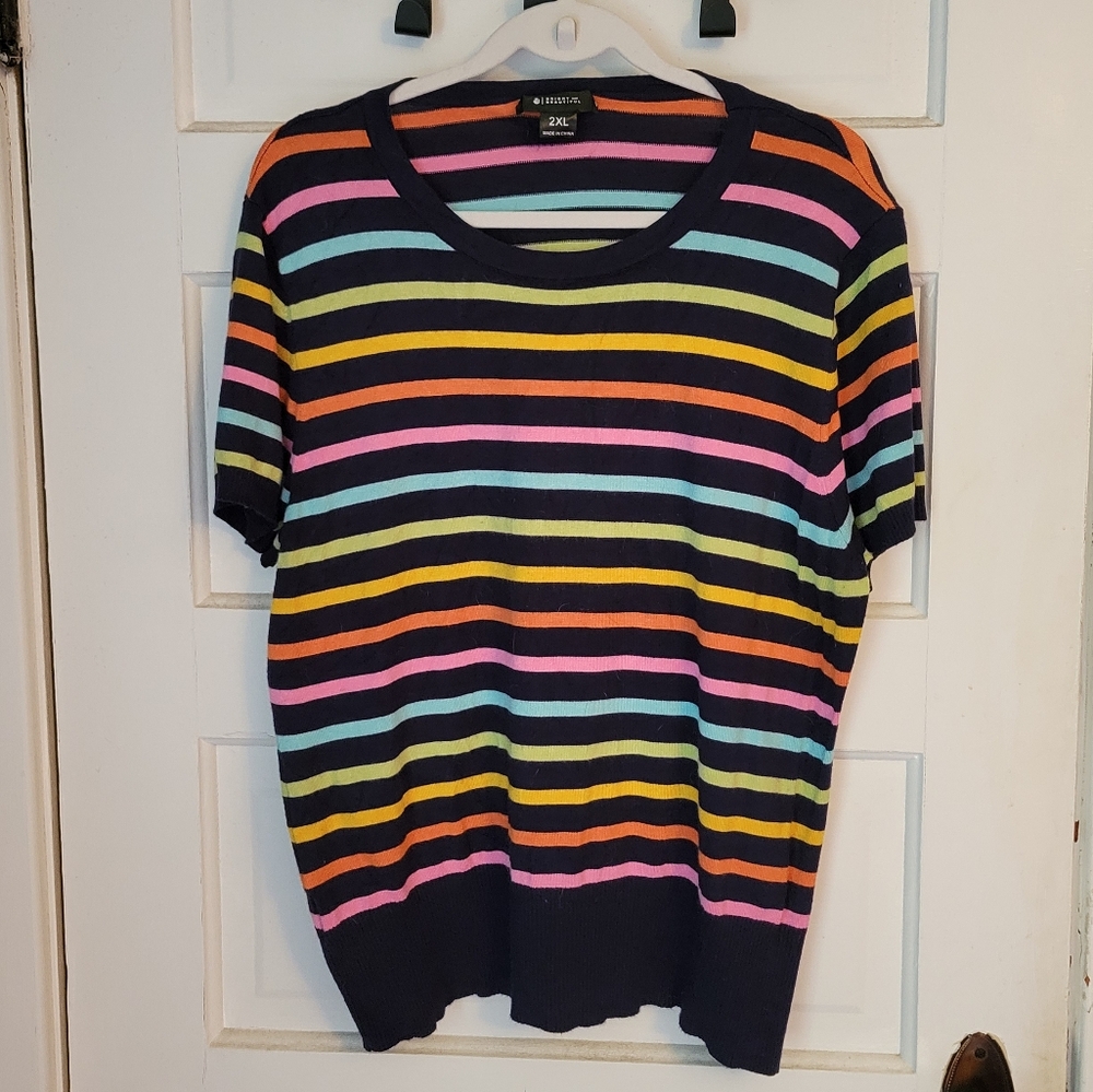 Modcloth Multi-Color Short Sleeve Top